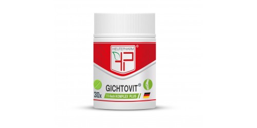 GICHTOVIT® Komplex Plus Предназначен для людей страдающих подагрой, 30 табл